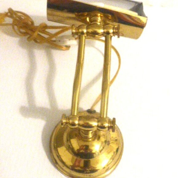 CNS1- FOLDABLE Portable Lamp BRASS LAMP Desk Lamp Table Light Vintage Brass - Picture 5 of 11